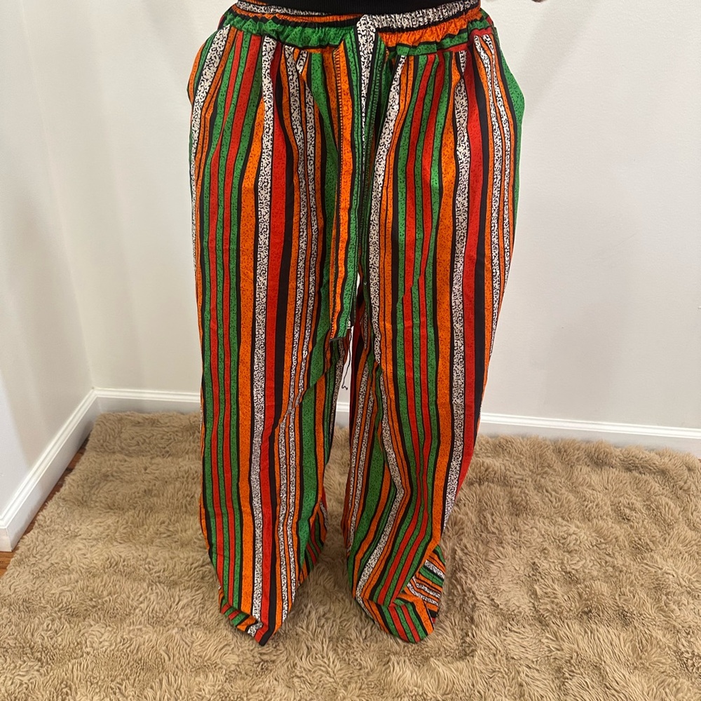 Colorful Striped Women's Pants